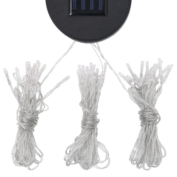 vidaXL Altánok s LED reťazou 3x3 m, krémový, látka – Obrázok 8