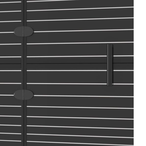 vidaXL Skladací sprchový kút ESG 80x140 cm čierny – Obrázok 6