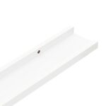 vidaXL Nástenné police 4 ks, biele 60x9x3 cm – Obrázok 7