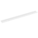 vidaXL Nástenné police 4 ks, biele 100x9x3 cm – Obrázok 4