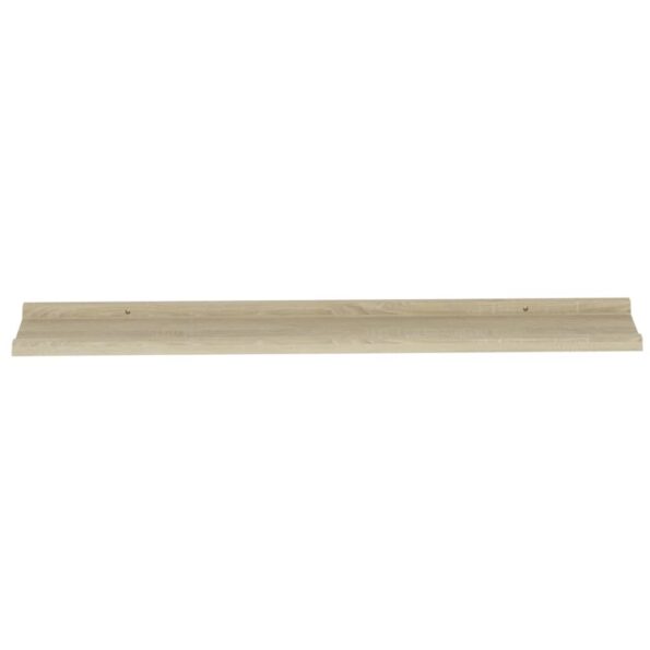 vidaXL Nástenné police 2 ks, dub sonoma 100x9x3 cm – Obrázok 6