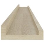 vidaXL Nástenné police 2 ks, dub sonoma 100x9x3 cm – Obrázok 8