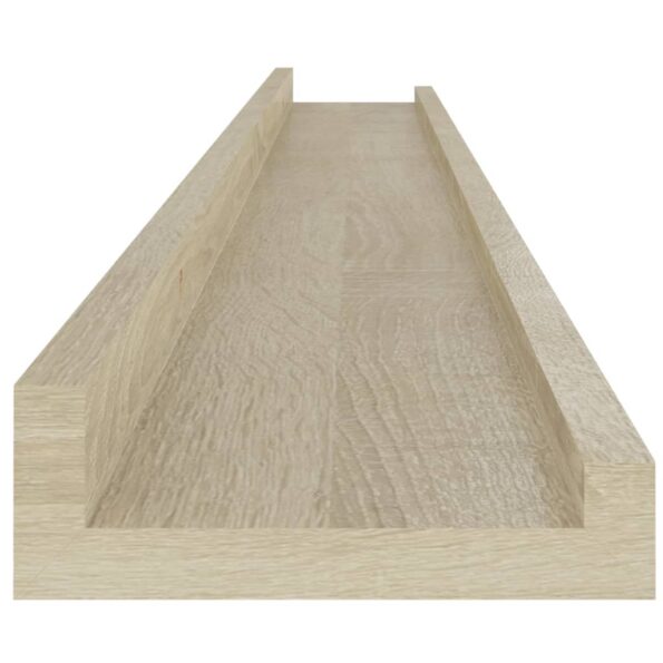 vidaXL Nástenné police 2 ks, dub sonoma 100x9x3 cm – Obrázok 8