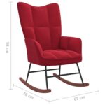 vidaXL Relaxačné kreslo s podnožkou vínovo-červené zamat – Obrázok 10
