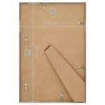 vidaXL Fotorámiky na stenu alebo stôl 5 ks strieborné 70x90 cm MDF – Obrázok 7