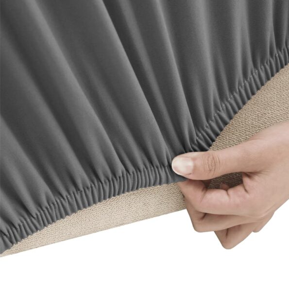 vidaXL Naťahovací poťah na pohovku antracitový polyester Jersey – Obrázok 3