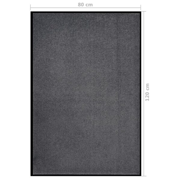 vidaXL Rohožka antracitová 80x120 cm – Obrázok 6