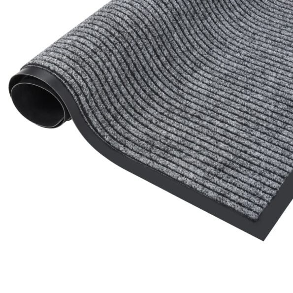 vidaXL Rohožka pruhovaná sivá 80x120 cm – Obrázok 3