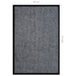vidaXL Rohožka pruhovaná sivá 80x120 cm – Obrázok 6