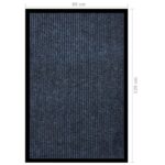 vidaXL Rohožka pruhovaná modrá 80x120 cm – Obrázok 6