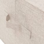 vidaXL Úložné boxy 2 ks látkové 50x30x25 cm krémové – Obrázok 10
