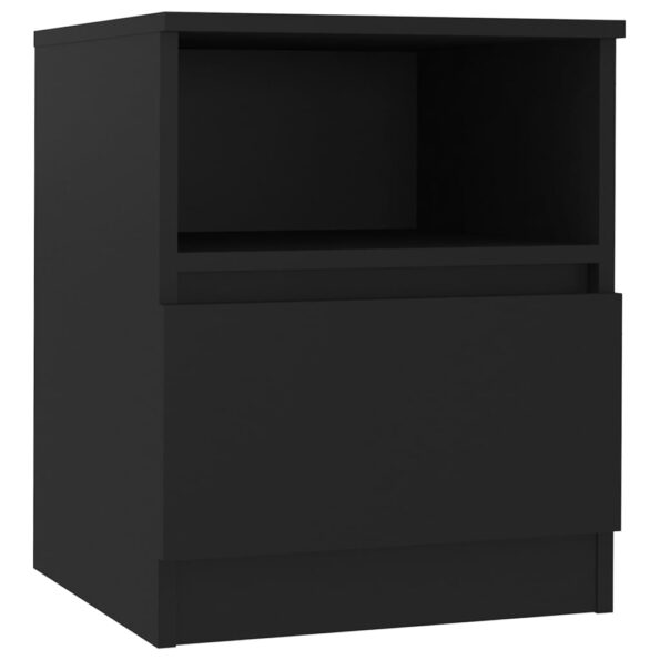 vidaXL Nočné stolíky 2 ks, čierne 40x40x50 cm, kompozitné drevo – Obrázok 5