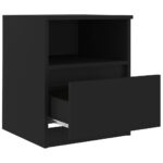 vidaXL Nočné stolíky 2 ks, čierne 40x40x50 cm, kompozitné drevo – Obrázok 8