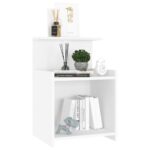 vidaXL Nočné stolíky 2 ks, biele 40x35x60 cm, kompozitné drevo – Obrázok 4