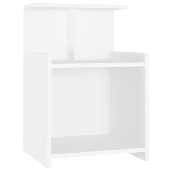 vidaXL Nočné stolíky 2 ks, biele 40x35x60 cm, kompozitné drevo – Obrázok 5