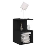 vidaXL Nočné stolíky 2 ks, čierne 35x35x55 cm, kompozitné drevo – Obrázok 4