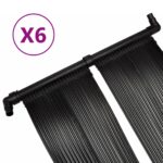 vidaXL Solárny panel na ohrev vody v bazéne 6 ks 80x620 cm – Obrázok 3