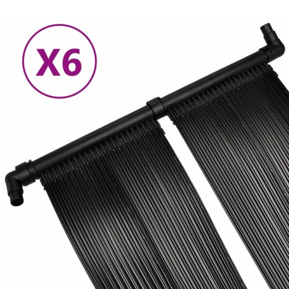 vidaXL Solárny panel na ohrev vody v bazéne 6 ks 80x620 cm – Obrázok 3
