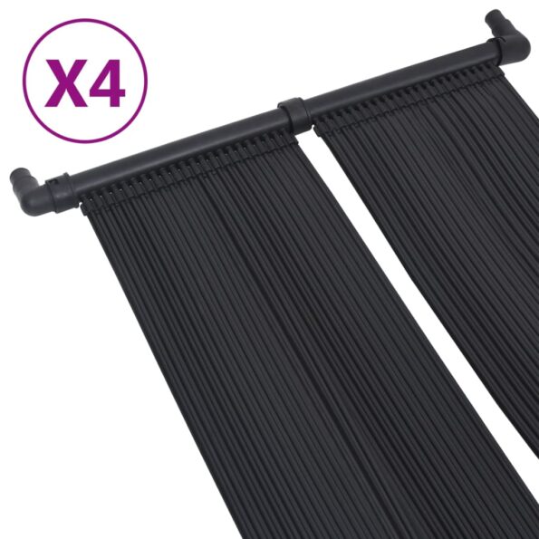vidaXL Solárny panel na ohrev vody v bazéne 4 ks 80x310 cm – Obrázok 3