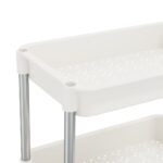 vidaXL 5-poschodový kuchynský vozík biely 42x29x128 cm železo a ABS – Obrázok 5