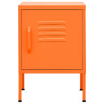 vidaXL Nočný stolík oranžový 35x35x51 cm oceľ – Obrázok 3