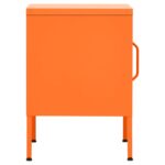 vidaXL Nočný stolík oranžový 35x35x51 cm oceľ – Obrázok 6