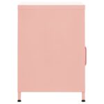vidaXL Nočný stolík ružový 35x35x51 cm oceľ – Obrázok 4