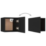 vidaXL Nočné stolíky 2 ks, čierne 30,5x30x30 cm, kompozitné drevo – Obrázok 9
