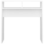 vidaXL Konzolový stolík, biely 78x30x80 cm, kompozitné drevo – Obrázok 5