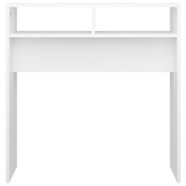 vidaXL Konzolový stolík, biely 78x30x80 cm, kompozitné drevo – Obrázok 5