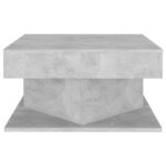 vidaXL Konferenčný stolík, betónovo sivý 57x57x30 cm, kompozitné drevo – Obrázok 4