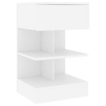vidaXL Nočné stolíky 2 ks, biele 40x35x65 cm, kompozitné drevo – Obrázok 5