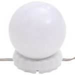 vidaXL Toaletný stolík s LED čierny 60x40x140 cm – Obrázok 7