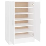 vidaXL Skrinka na topánky, biela 60x35x92 cm, kompozitné drevo – Obrázok 6