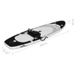 vidaXL Nafukovací Stand up paddleboard čierny 300x76x10 cm – Obrázok 12