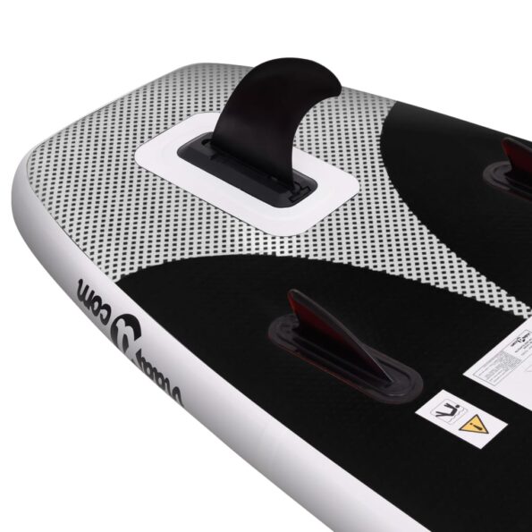 vidaXL Nafukovací Stand up paddleboard čierny 300x76x10 cm – Obrázok 6