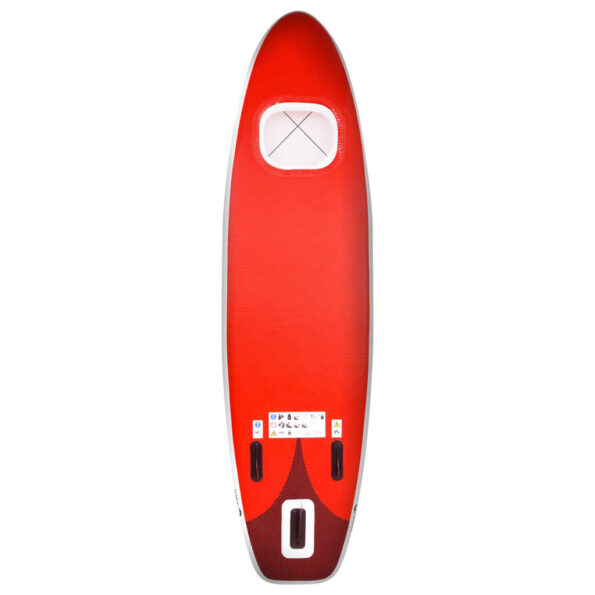 vidaXL Nafukovací Stand up paddleboard červený 330x76x10 cm – Obrázok 4