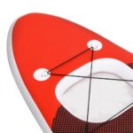vidaXL Nafukovací Stand up paddleboard červený 330x76x10 cm – Obrázok 7