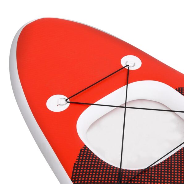 vidaXL Nafukovací Stand up paddleboard, červený 360x81x10 cm – Obrázok 7