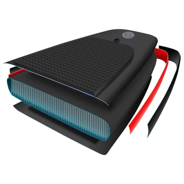 vidaXL Nafukovací Stand up paddleboard, čierny 360x81x10 cm – Obrázok 9