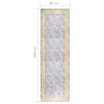 vidaXL Prateľný koberec 80x300 cm sivý – Obrázok 7