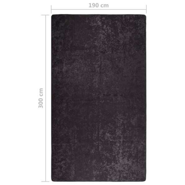 vidaXL Prateľný koberec 190x300 cm antracitový – Obrázok 7