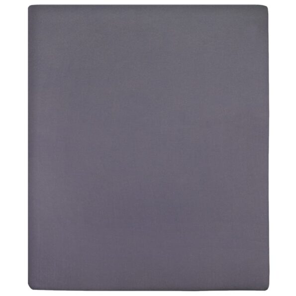 vidaXL Plachty Jersey antracitové 2 ks 160x200 cm bavlna – Obrázok 2