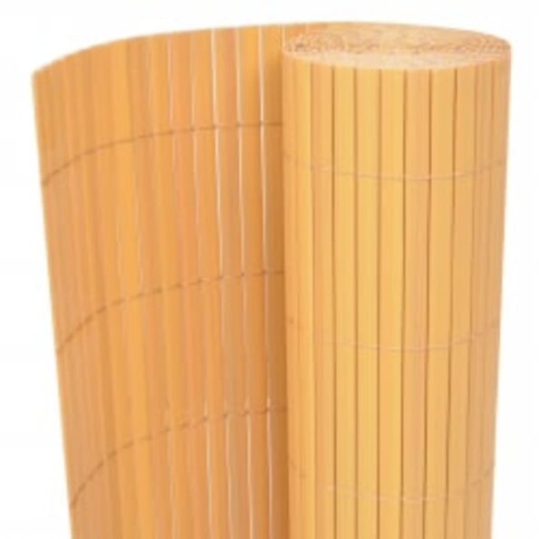 vidaXL Obojstranný záhradný plot 110x500 cm žltý – Obrázok 2