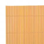 vidaXL Obojstranný záhradný plot 110x500 cm žltý – Obrázok 5