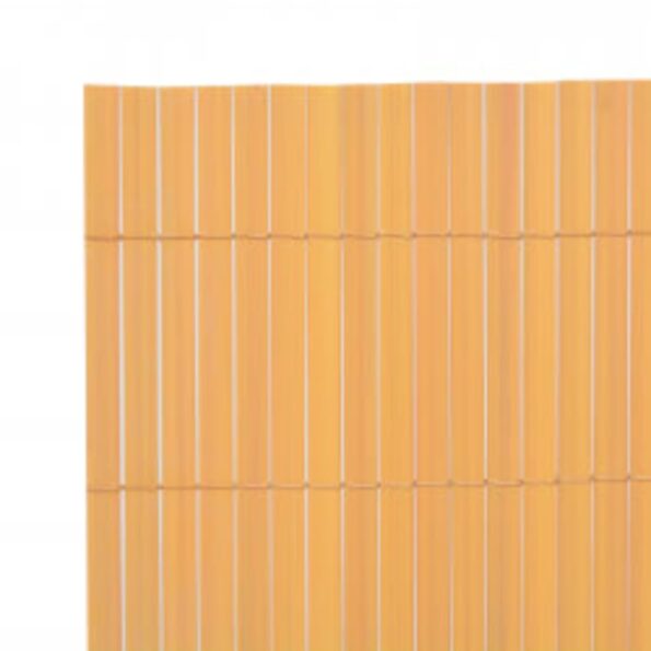 vidaXL Obojstranný záhradný plot 110x500 cm žltý – Obrázok 5