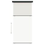 vidaXL Bočná markíza na balkón 117x250 cm krémová – Obrázok 4