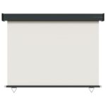 vidaXL Bočná markíza na balkón 117x250 cm krémová – Obrázok 6