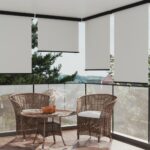vidaXL Bočná markíza na balkón 117x250 cm krémová