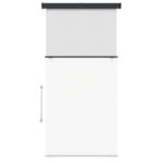 vidaXL Bočná markíza na balkón 140x250 cm, krémová – Obrázok 4